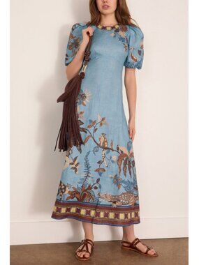 Alemais Georgie Midi Dress in Blue